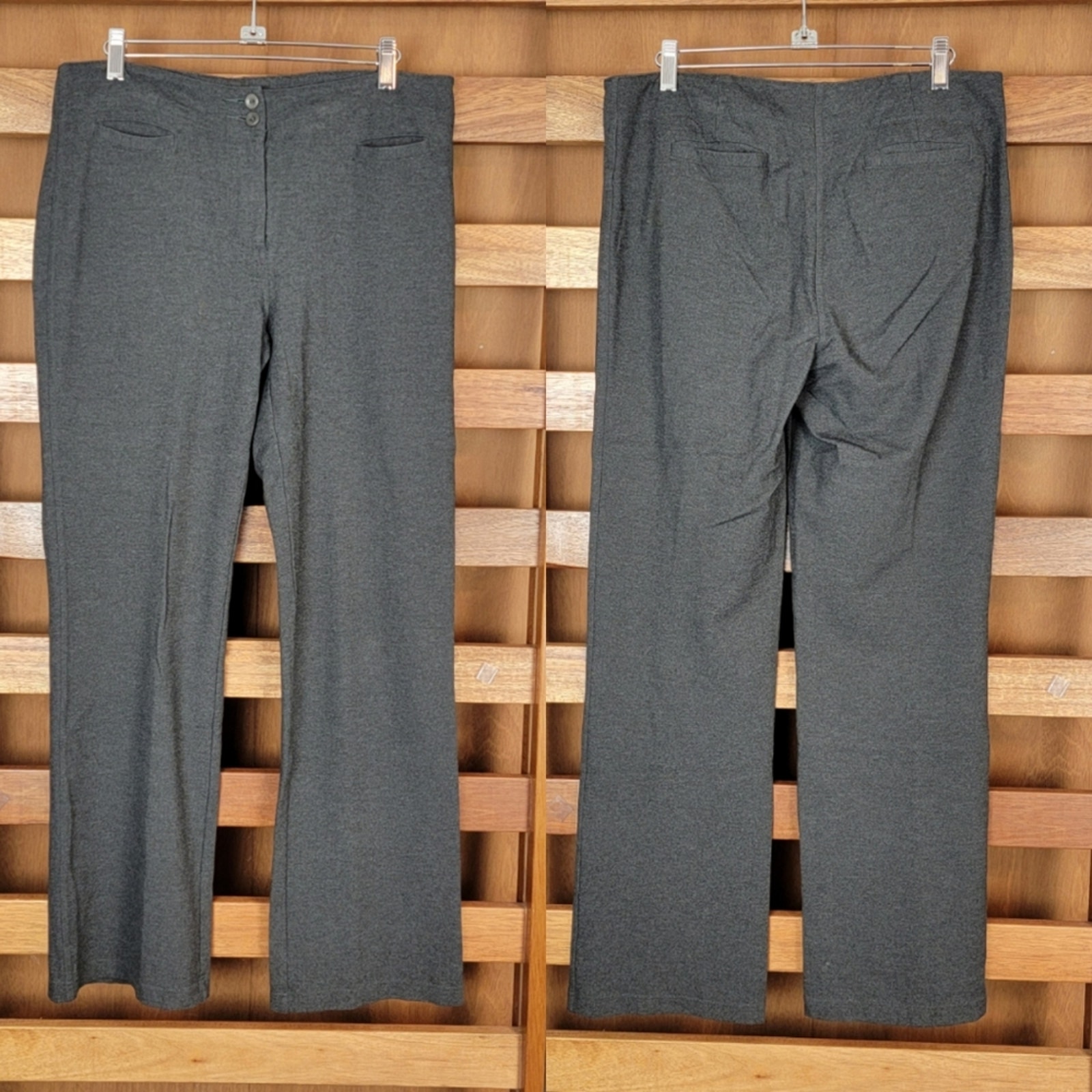 Eileen Fisher Grey Viscose Blend Wide Leg Trousers, Sz Sp